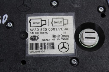 LAMPA POLSTROVÁNÍ MERCEDES SL R230 A2308200001