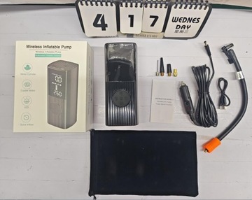 Электрический насос для шин, портативный автомобильный велосипедный компрессор со светодиодной подсветкой