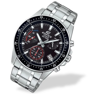 Klasyczny zegarek męski na bransolecie Casio Edifice EFV-540D +Box + Grawer