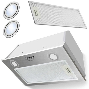 ВСТРАИВАЕМАЯ КУХОННАЯ ВЫТЯЖКА 60 см INOX LED BERDSEN