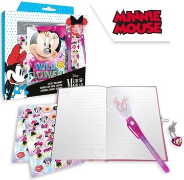 MYSZKA MINNIE sekretny pamiętnik długopis UV
