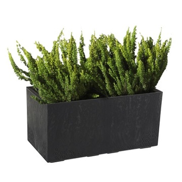 ПОДСТАВКА ДЛЯ ЦВЕТОВ КОРОБКА ДЛЯ ЦВЕТОЧНОГО ГОРШКА ЧАШКА ДЛЯ ЦВЕТОЧНОГО ГОРШКА ЧЕРНАЯ БЕТОННАЯ БОЛЬШАЯ 80x40x40см