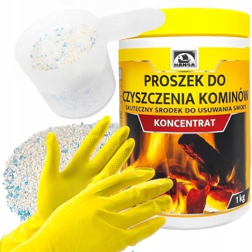 ŚRODEK PROSZEK DO CZYSZCZENIA WYPALANIA USUWANIA SADZY KOMINA PIECA KOTŁA