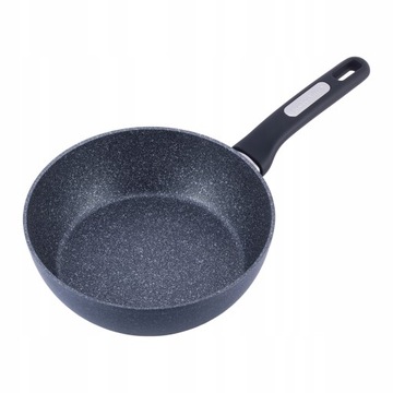 PATELNIA MARMUROWA GŁĘBOKA WOK 24CM NA INDUKCJE