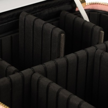 Косметичка-органайзер для косметики и украшений с зеркалом 10-кратного увеличения.