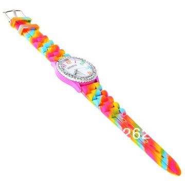 Women Girl Multicolor Geneva Silikon Crystal Bling