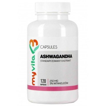 MyVita Ashwagandha 250 mg 120 kapsułek