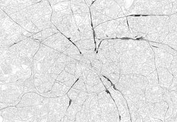Fototapeta do sypialni Mapa Paryż 366x254 cm XXL