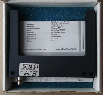 Widłowa kurtyna świetlna STM GLS80BP/R NPN/PNP 80mm M8