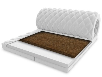 Materac nawierzchniowy 100x200 T25 kokos Topper7cm