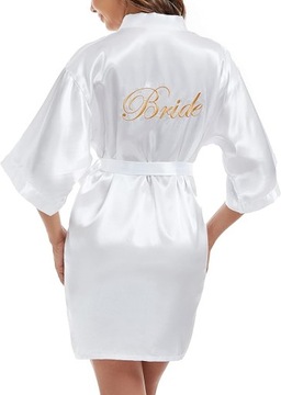 XL Bride satynowy szlafrok A280
