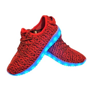 BUTY LED SPORT ŚWIECĄCE 11OPCJI ŚWIECENIA USB 39 RÓŻOWE