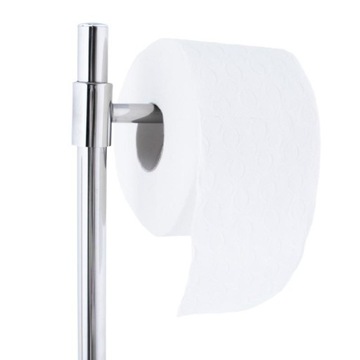 Stojak 3w1 UCHWYT NA PAPIER TOALETOWY szczotka do wc CHROM do ŁAZIENKI