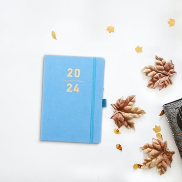 Блокнот с повесткой дня на 2024 год. Блокнот-планировщик на год.