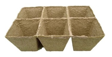 Wielodoniczka taca tacka torfowa Jiffy 8x8cm 6szt