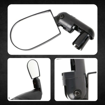 ВЕЛОСИПЕДНОЕ ЗЕРКАЛО ДЛЯ ВЕЛОСИПЕДА, ВИД НА РУЛЬ, ЧЕРНОЕ 15СМ ДЛЯ ПУТЕШЕСТВИЙ