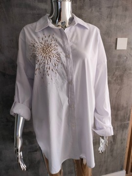 Koszula damska oversize biała rozmiar XL