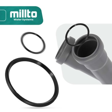 2x LIP Seal для канализационных труб, резиновое уплотнительное кольцо 110 мм