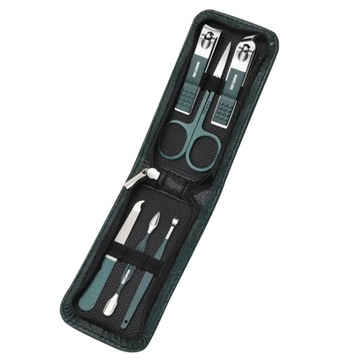 6 шт. сумка портативные роскошные маникюрные наборы наборы для педикюра яркий черный лак для ногтей Cli