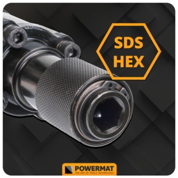 ОТБОЙНЫЙ МОЛОТОК ДЛЯ КОВКИ МОЩНЫЙ 15J 2800W SDS HEX + ЗУБИЛО КЕЙС