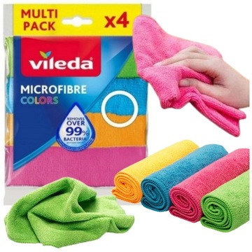 Ściereczki z mikrofibry 4 sztuki Vileda