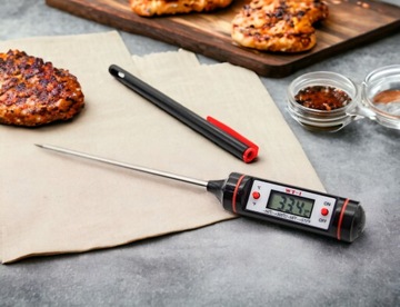 ЦИФРОВОЙ КУХОННЫЙ ТЕРМОМЕТР ДЛЯ МЯСА, ПИЩИ, ВИНА, PIN-ЖК-ЗОНД