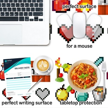 защитный коврик для пиксельного стола типа майнкрафт 120х60