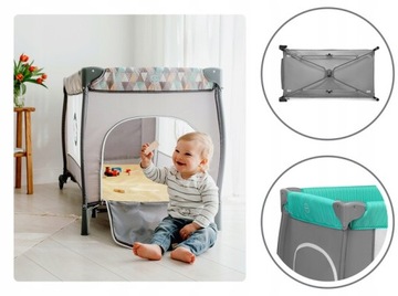 Дорожная кроватка LIONELO SVEN, ВОСПРОИЗВЕДЕНИЕ + МУЗЫКАЛЬНАЯ ШКАТУЛКА