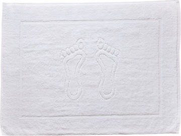 Ręcznik stopka MELA biała dywanik 50x70 650g/m2