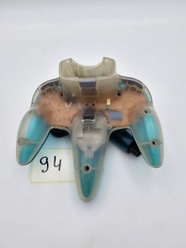 КОНСОЛЬ NINTENDO 64, ЕВРОПЕЙСКАЯ ВЕРСИЯ, ПРОЗРАЧНАЯ СИНЯЯ + ОРИГИНАЛЬНЫЕ АКСЕССУАРЫ