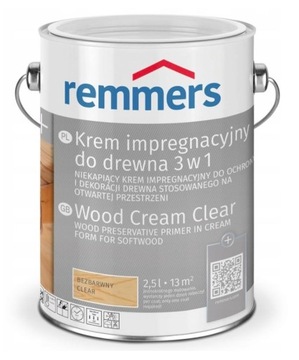 Krem impregnacyjny do drewna 2,5L bezbarwny