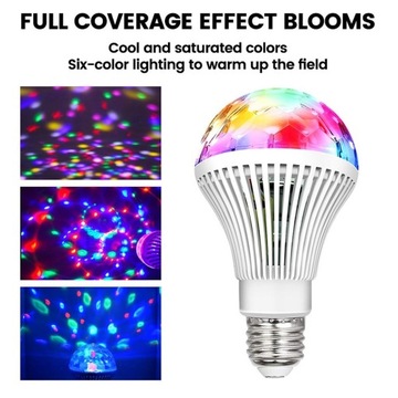 Вращающаяся светодиодная лампа Disco Mini Party E27 LBCRL