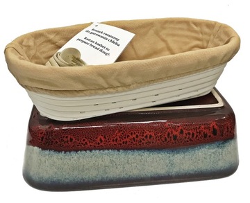 ПОДЪЕМНАЯ КОРЗИНА для расстойки ХЛЕБА + керамический противень 26см