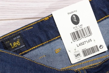 LEE BROOKLYN STRAIGHT SPODNIE JEANSY 36/32