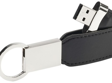 PENDRIVE REKLAMOWY USB z logo skórzany PDv-25 128GB USB3.0 Z GRAWEREM 10SZT