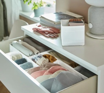 ИКЕА СКУББ Коробки, контейнеры для комода, х6, белый