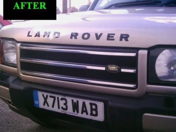 99 00 01 02 LAND ROVER DISCOVERY 2 II - LIŠTA CHRÓM MASKA
