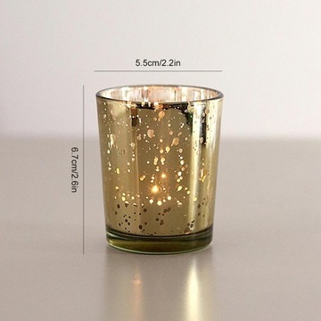 Świeca szklana Tealight Filiżanka Wotywna Świeca Tealight