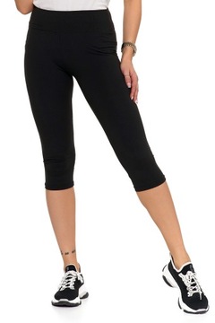 Женские леггинсы 3/4 Главные гетры Классические сопоставлены Moraj S/M Black