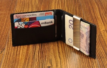 PREMIUM skórzane ETUI ROVICKY karty, dokumenty, banknoty No8