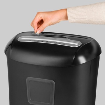 МОЩНЫЙ УНИЧТОЖИТЕЛЬ БУМАГИ, КОМПАКТ-ДИСКОВ, ДОКУМЕНТОВ, КАРТОЧЕК С КОРЗИНОЙ ОБЪЕМОМ 21 Л.