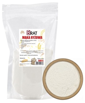 MĄKA RYŻOWA 500g Z ryżu naturalna