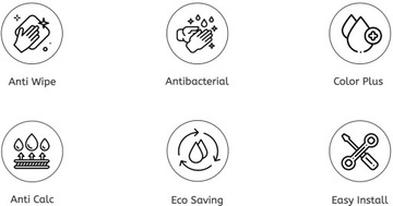 Panel prysznicowy Corsan KASKADA Termostat Czarny