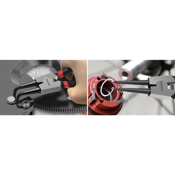 Щипцы для стопорных колец, набор плоскогубцев, 4 шт., изогнутые прямые