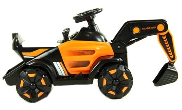 АККУМУЛЯТОРНЫЙ ЭКСКАВАТОР ДЕТСКИЙ LED MP3 TRAK-SX-4-ОРАНЖЕВЫЙ