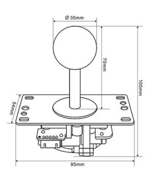 НАБОР ДЖОЙСТИКА COOL BEAR BUTTON, ФИОЛЕТОВЫЙ, 11 ЭЛЕМЕНТОВ