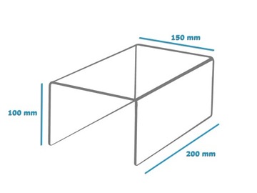 STOJAK PODSTAWKA EKSPOZYTOR STOPIEŃ PLEXI 20/15/10