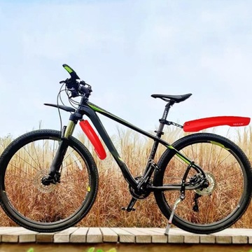 Комплект крыльев для горного шоссейного велосипеда, передний, задний, красный