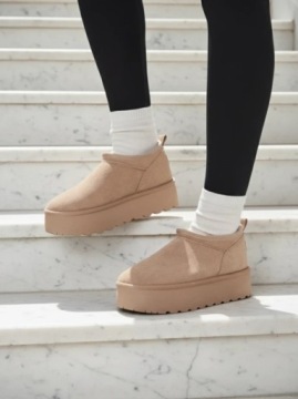 КОРИЧНЕВЫЕ ЖЕНСКИЕ СНЕЖНЫЕ БОТИНКИ OZOZI 39