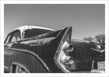 Ретро постер с автомобилями старых таймеров 100 х 70